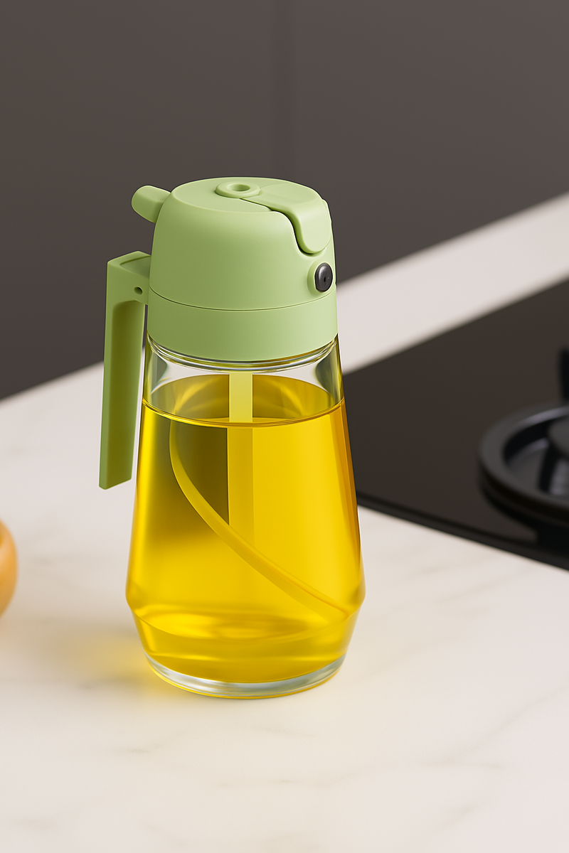2 In 1 Olive Oil Glass Sprayer Dispenser For Cooking BUY NOW